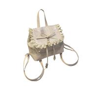 Amagogo Mini Backpack Smooth Zipper Lightweight Casual Daypack for Dating Trip Commuting, White