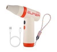 Amagogo Mini Hair Dryer 3 Gears Settings Hair Care Dryer Professional Quick Dry Cordless Blow Dryer for Art Painting Outdoor Hotel, Orange