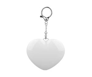 Amagogo Mini Night Light Heart Shape Keychain Creative Rechargeable Pendant Key Holder LED Pocket Light for Bag Purse Hallway Wallet, White Light