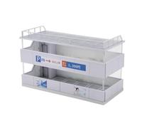 Amagogo Miniature Parking Display 1 64 Scale Parking Garage Diorama Model Multi Level Structure Display Scene Car Showcase Printed Parking Signs And Light, MO936604 Japanese Parking Garage Scene D