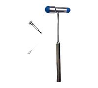 Amagogo Neurological Hammers Testing Hammers Patellar Professional with Double Head Examination with Built in Brush, Blue
