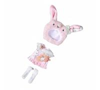 Amagogo OB11 Doll Outfit Costume Apparel Wardrobe Accessories Animal Characters Embroidered Faces Cloth Material Soft Textile Mix And Match Suitable for , Cute Rabbit