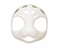Amagogo One Piece White Dog Cosplay Headpiece Acting As a Creature Head Face Covering Base with Mouth Opening for Dynamic Character Presentation and Clear