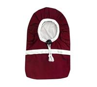 Amagogo Ostomy Bag Protection Cover Ostomy Bag Pouch Drawstring Closure Adjustable Soft Supplies Washable Round Opening Stoma Pouch, Dark red