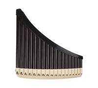 Amagogo Pan Pipe Instrument Key of Traditional Resin Learning Musical Instrument for Musician Music Lover Learning Teaching, 18 Pipes brown