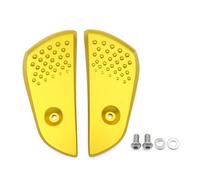 Amagogo Passenger Footrest Passenger Footpeg Cover Rear Peg Plate Aluminum Alloy Secure Traction Wider Resistant Suitable for Modern and Primavera 150 201, Gold