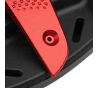 Amagogo Passenger Footrest Passenger Footpeg Cover Rear Peg Plate Aluminum Alloy Secure Traction Wider Resistant Suitable for Modern and Primavera 150 201, Black