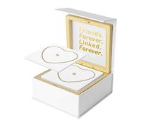 Amagogo Permanent Bracelets Kit with Heart Lock Clasp Girlfriend and Boyfriend Jewelry DIY Bracelet Making Kit for Valentine’S Day, Gold