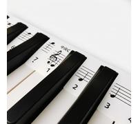 Amagogo Piano Set Labels Decals Guide With And Number Notation PVC Removable Clean Surface Teaching Aid suitable for classroom instruction tutoring practice rooms