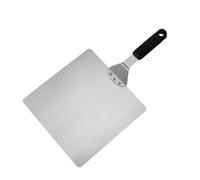 Amagogo Pizza Transfer Pizza Peel Pizza Paddle Lifter with Rigid Stainless Steel and Comfortable Handle Suitable for Moving unbaked Crust Stone ovens Kitchens Bakeries, 10 Inch, Style to 1