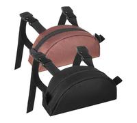 Amagogo Pommel Pocket Horse Saddle Bag Saddle Sack for Trail Riding for Western Endurance Saddles, Black and Brown