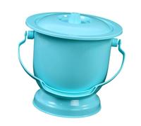 Amagogo Potty Urinal Pot Spittoon Potty with Lid Portable Toilet Chamber Pot Bedside Urinal for Female, Male Children, Elder Home Use, Blue