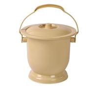 Amagogo Potty Urinal Pot Spittoon Potty with Lid Portable Toilet Chamber Pot Bedside Urinal for Female, Male Children, Elder Home Use, Coffee