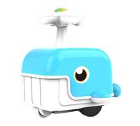 Amagogo Press and Go Car Toy Early Education Sliding Cartoon Compact Vehicle Toy Push and Go for Boys Girls Birthday Gift, Blue