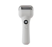 Amagogo Rechargeable Foot File with Digital Display Washable Electric Foot File Non-Slip for Home Pedicure, White