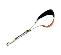 Amagogo Saxophone Neck Strap, Saxophone Strap Comfortable PU Leather Soft Portable Sax Strap Adjustable Length for Soprano Alto Sax, Brown