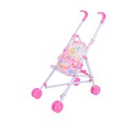 Amagogo Simulation Pushchair Toy,Push Cart Toy Gift,Learning Activities,10 inch Folding for Kids Ages 1 2 3 Years Old Little Girls, red