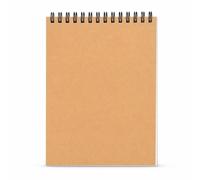 Amagogo Sketch Book 50 Sheet Cover Top Bound Drawing Paper Pad for Pencil Pastel Artwork Sketching Doodling Suitable for Right Left Handed Artists Daily, Color to 1, Brown, A4 160g 50 Sheets