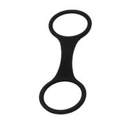 Amagogo Snorkel Clip for Scuba Diving, Tube Holder and Retainer, Soft Universal Keeper, black