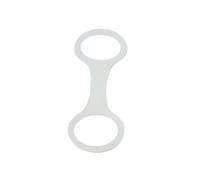 Amagogo Snorkel Clip for Scuba Diving, Tube Holder and Retainer, Soft Universal Keeper, white