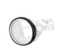 Amagogo Snorkel Diving Scuba Goggles Anti Fog Snorkelling Equipment Single Lens Underwater Glasses, black white