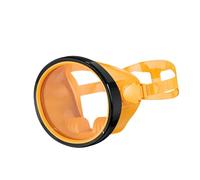 Amagogo Snorkel Diving Scuba Goggles Anti Fog Snorkelling Equipment Single Lens Underwater Glasses, orange black
