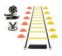 Amagogo Sports Training Ladder Agility Ladder Speed Ladder Footwork Ladder With Adjustable 12 Rungs And Disc Cones PP And Nylon For Suitable for youth coaching home workouts field