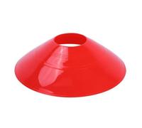 Amagogo Sports Training Marker Cone Disc Dome With Circular Opening And Glossy Finish Lightweight Stackable PE For Sprint Planning Practice Layouts Suitable For Soccer Fields Team, Red