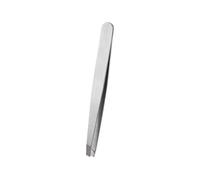 Amagogo Stainless Tweezers with Slant Tip Slanted Precision Edge for Brow Grooming Facial Hair Removal Extraction Ingrown Hair Styling Suitable for Salon Use, Plain Slanted Tip
