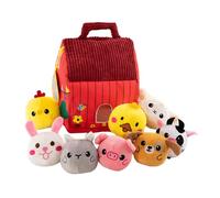 Amagogo Stuffed Farm Animals Animal Toys Cognition Training Party Favors Playset Dolls for Children Boys Girls