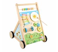 Amagogo Sturdy Infant Mobility Toy with Activity | Hands-on, Solid-Wood, mobility toy with Wheels, for Nursery, Style B