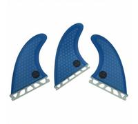 Amagogo Surfboard Fin Fiberglass Honeycomb Core Single Tab Foundation For Reliable Tracking And Suitable For breaks , Blue , With Logo
