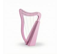 Amagogo Tabletop with 15 Strings Beginner-Friendly Lyre for Students, Pink