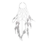 Amagogo Tassel Feather Headband Headpieces Summer Unique Fashion Headdress Head Chain for Bridal Monther's Day Girls Birthday Parties, Silver