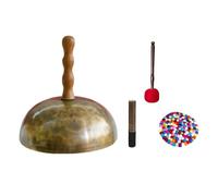 Amagogo Tibetan Singing Bowls Set with Cushion Mallet Tibetan Bowl for Buddhist Sound Balancing, Small