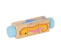 Amagogo Toy Rotating Twist Block Focus Improvement Fine Motor Skills Develop Strategic Thinking Puzzle Toy Educational, Blue