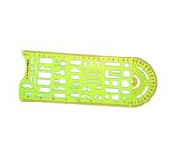 Amagogo Traffic Accident Drawing Ruler Vehicle Drawing Ruler Project Survey Versatile Portable Compact Craft Drawing Template, Green