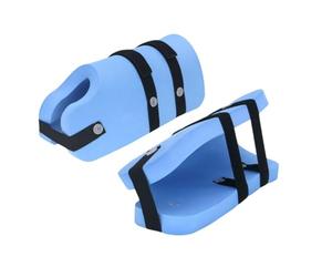 Amagogo Training Resistance Band Aquatic Flotation Belt Exercise Water Workout Adjustable Strap Lightweight EVA Material Suitable for Seniors Therapeutic Pool, Blue, Long Pair