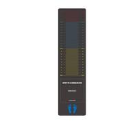 Amagogo Training Rubber Pad Jump Measurement Mat Long Jump Exercise Mat with Non-slip Surface Shock Absorbing Rubber Sponge Layer Suitable for Physical, Dark Gray, 200x50cm