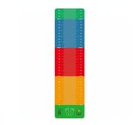 Amagogo Training Rubber Pad Jump Measurement Mat Long Jump Exercise Mat with Non-slip Surface Shock Absorbing Rubber Sponge Layer Suitable for Physical, Rainbow, 200x50cm