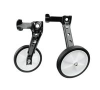 Amagogo Training Wheels Stabilizer Kit With Brackets Heavy Duty Steel And Adjustable For 16-24 Inch Kids Bikes Supports Up To 75 kg suitable for beginner riders confidence building, Black