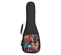 Amagogo Travel Ukelele Carry Case Gig Bags for Soprano Concert Tenor Storage, Nylon with Storage Pouch Backpack Handbag, 21inch Black