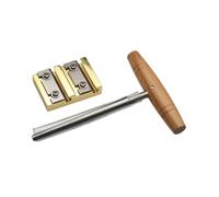 Amagogo Violin Peg Shave Knife Cutter Violin Peg Hole Reamer Set 1:26 for Acoustic Guitar Double Bass Ukulele Violin Peg Reamer Tool, gold