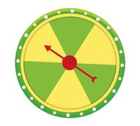 Amagogo Wall Mount Prize Turntable Fortune Wheel, Lightweight, Prize Wheels for Party Supermarkets Pub Teaching Activity, Style A