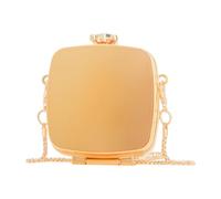 Amagogo Wallet for Women Small Creative Money Purse for Vacation Commuting Shopping, Gold Square