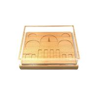 Amagogo Watch Parts Tray Storage Box Showcase Wooden Base Organizer Repairs Watch Tool for Accessory Jewelry, Watchmaker,Repairing