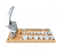 Amagogo Watch Repair Press Tool with Bench Press Hand Press Die Set Multiple Round Dies and Adapters for Various Timepiece Sizes Suitable for Watchmakers Repair Benches Workshop use