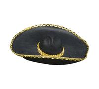 Amagogo Western Cowboy Hat Cowboy Costume Hats Tie Rope Versatile Casual Large Brim Jazz Hats for Travel Carnival Adults Women Men, Gold Side