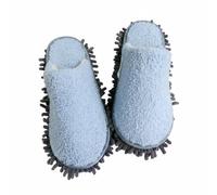 Amagogo Winter Slippers Mop Slippers Indoor Shoes Cleaning Slippers House Slippers With Lining And Silent Floor Cleaning Suitable for dorms kitchens living rooms, Blue, L