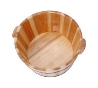 Amagogo Wood Foot Bath Basin Feet Soak Tub, Reusable, Sturdy, Footbathing Footbath Bucket Pedicure Barrel for Home SPA Sauna